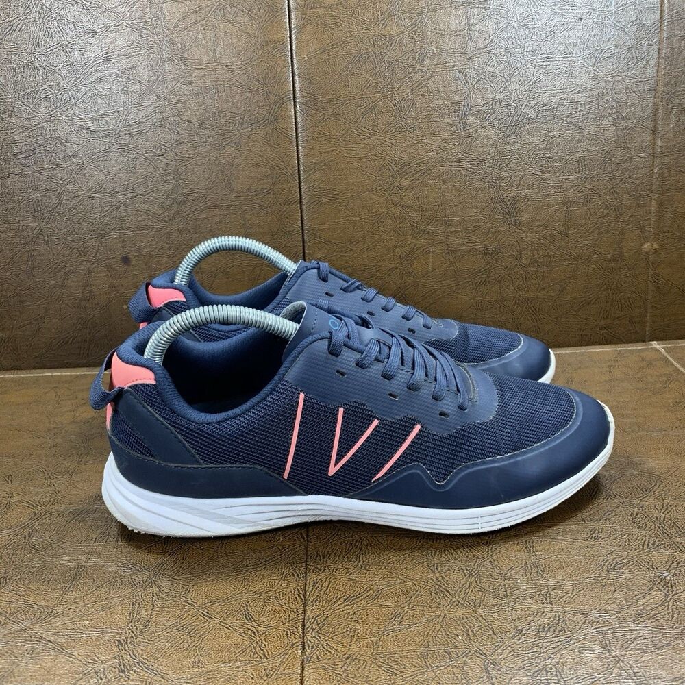 Vionic Audie Navy Blue Pink Orthotic Sneakers Shoes Women’s Size 9.5